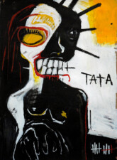 Tata Syndrome SGG - Tata, peinture contrastée d'une figure anthropomorphe