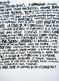 Je vous aime en larmes qui ne s'écoulent