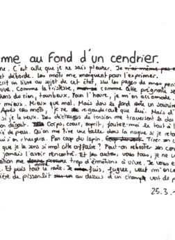 Une Larme au fond d'un cendrier